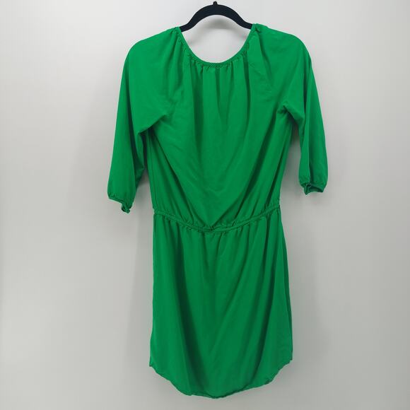 Old Navy Green Dress Henley Button Pockets Size Small - Picture 2 of 13